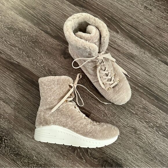 Stuart Weitzman Oceane Tall Shearling Booties - Picture 3 of 12